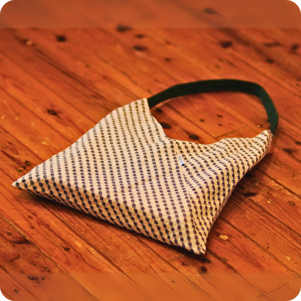 Lannai, Small Shoulder Sling | Deep Green Handle