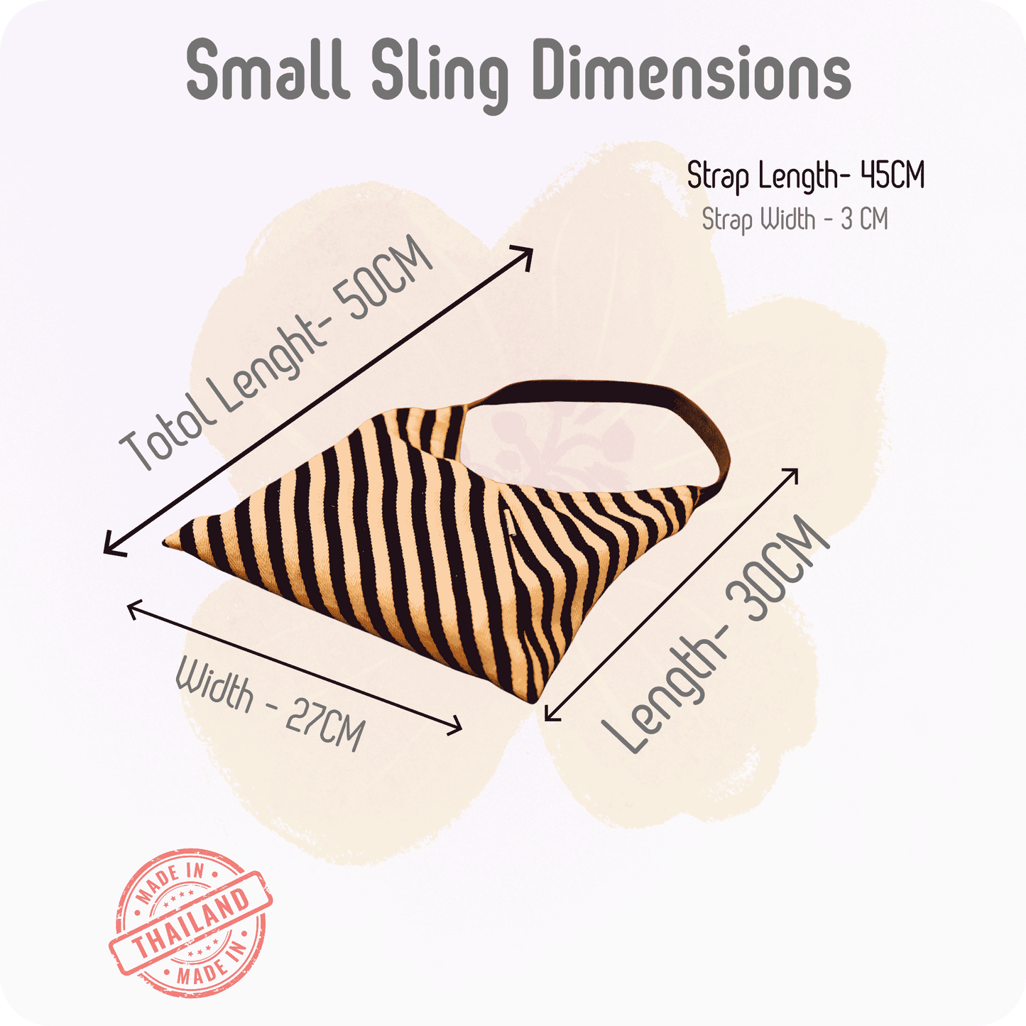 Saol-mai, Medium Shoulder Sling | Yellow Handle