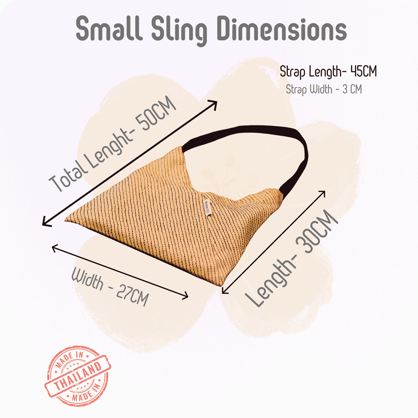 Lannai, Small Shoulder Sling | Deep Green Handle